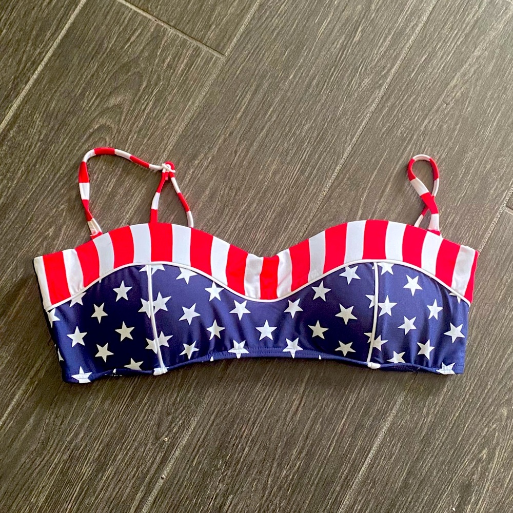Patriotic Bandeau Bikini Top